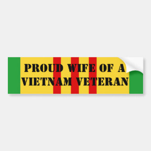 Adesivo Para Carro Esposa orgulhosa de um veterano de Vietnam