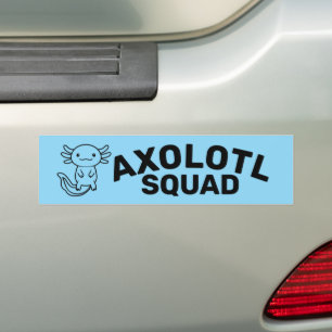 Adesivo Para Carro Esquadrão engraçado e fofo de Axolote para festa e