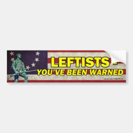 Adesivo Para Carro Esquerdos - Foi avisado para o "Bumper Sticker"