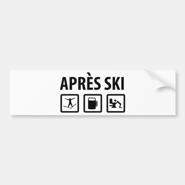 Adesivo Para Carro esqui dos apres (Frente)