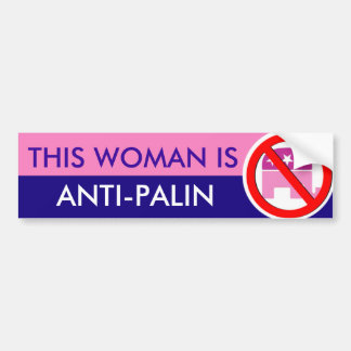 Adesivo Para Carro Esta mulher é Anti-Palin autocolante no vidro