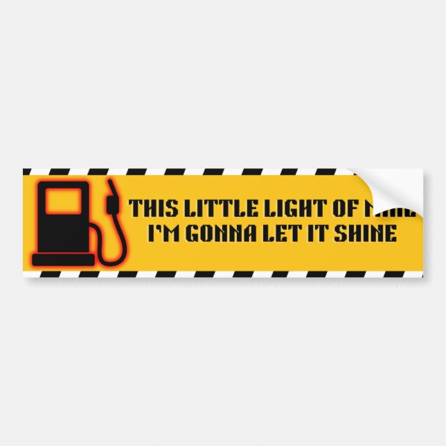 Adesivo Para Carro Esta Pequena Luz do Mino Bumper Sticker (Frente)