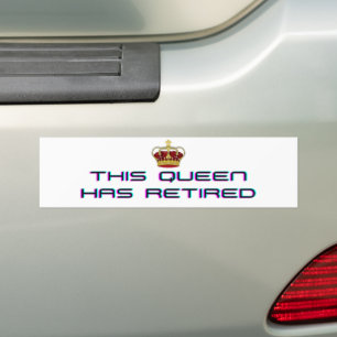 Adesivo Para Carro Esta Rainha Está Aposentada.