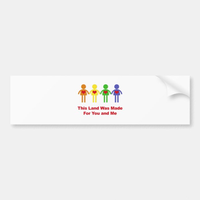 Adesivo Para Carro Esta terra foi feita para você e eu (Frente)