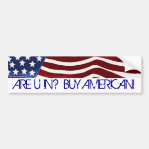 Adesivo Para Carro ESTÁ U DENTRO? COMPRE O AMERICANO! Autocolante no