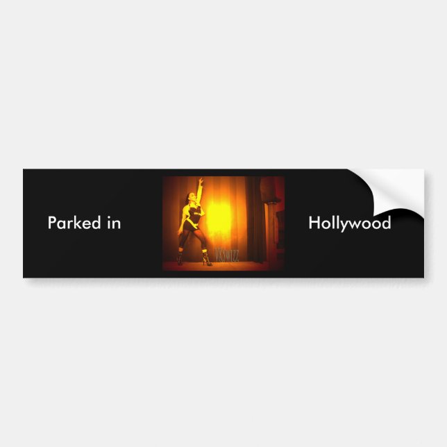 Adesivo Para Carro Estacionado em Hollywood Bumpersticker (Frente)