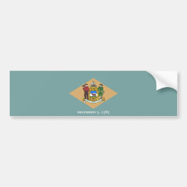 Adesivo Para Carro Estado de bandeira de Delaware (DE, EUA)