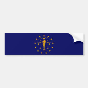 Adesivo Para Carro Estado de Indiana Flag Design