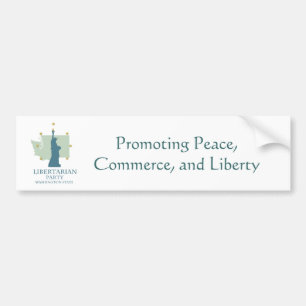 Adesivo Para Carro Estado de Washington do partido do libertário