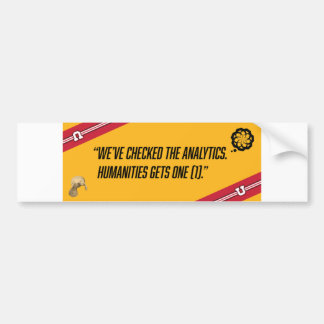 Adesivo Para Carro Estadual do Autocolante de Humanas - UofU
