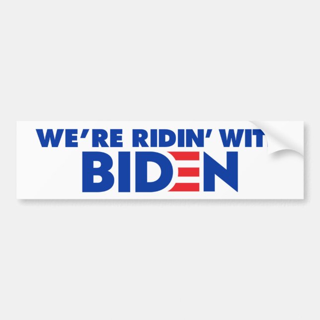 Adesivo Para Carro Estamos caminhando com Biden 2024 (Frente)