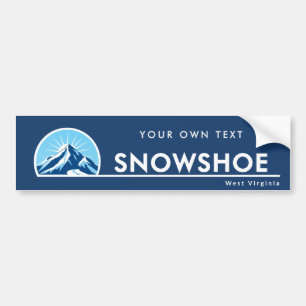 Adesivo Para Carro Estância de esqui da montanha Snowshoe West Virgin