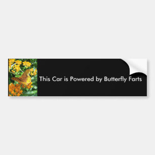 Adesivo Para Carro Este carro é psto pela borboleta Farts