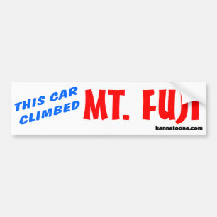 Adesivo Para Carro Este carro escalou o Monte Fuji