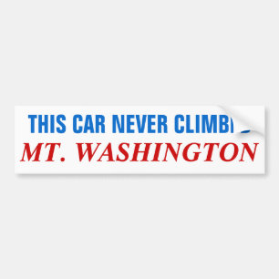 Adesivo Para Carro Este carro Mt nunca escalado Washington