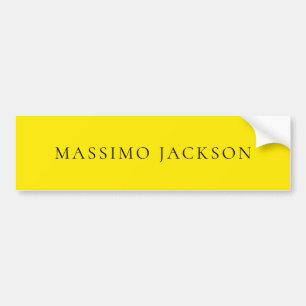 Adesivo Para Carro Estética Moderna Simples Amarelo Brilhante