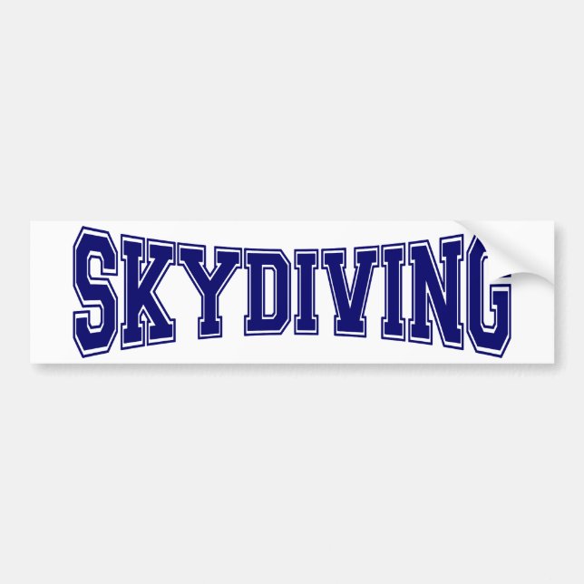 Adesivo Para Carro Estilo da universidade de Skydiving (Frente)
