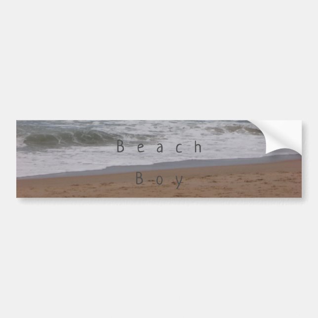 Adesivo Para Carro Estilo de design Bumper Sticker Beach Boy (Frente)