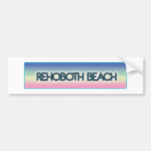 Adesivo Para Carro Estilo Pastel 1 do arco-íris da praia de Rehoboth