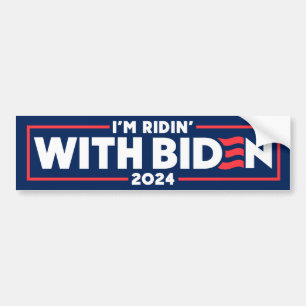 Adesivo Para Carro Estou a caminhar com o Biden 2024