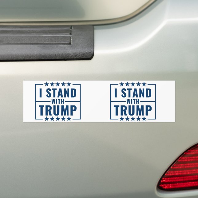 Adesivo Para Carro Estou Com Trump 2024 (No carro)