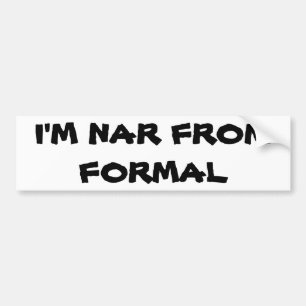 Adesivo Para Carro ESTOU lONGE DO fORMAL