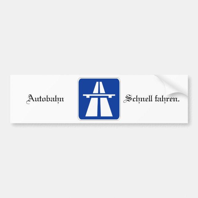Adesivo Para Carro Estrada Bumpersticker (Frente)