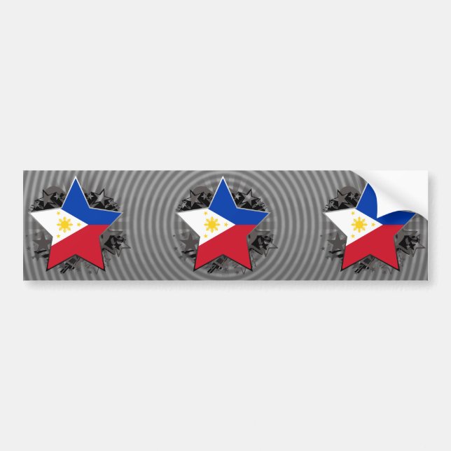 Adesivo Para Carro Estrela de Filipinas (Frente)