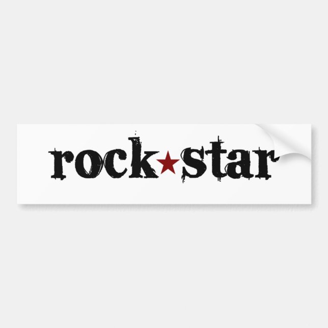 Adesivo Para Carro Estrela do rock (Frente)