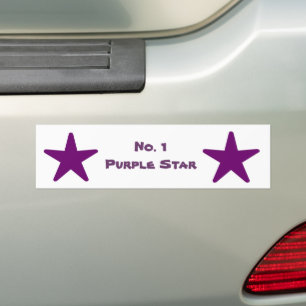 Adesivo Para Carro Estrela Profunda Roxo 1