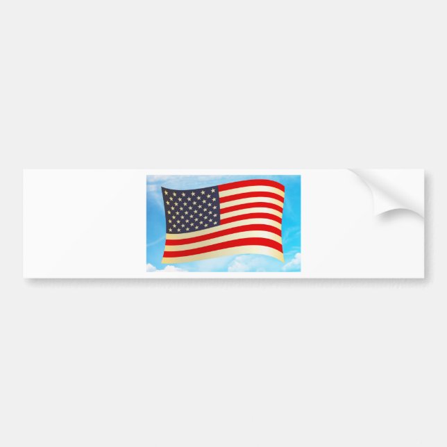 Adesivo Para Carro Estrelas de Bandeira Americanas Grevem Tropas Hone (Frente)
