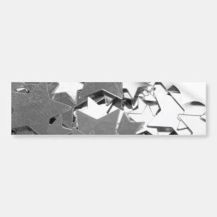 Adesivo Para Carro Estrelas decorativas prateadas