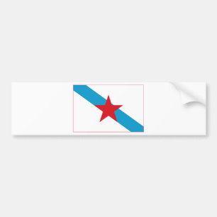 Adesivo Para Carro Estreleira - bandera Independentista Gallega