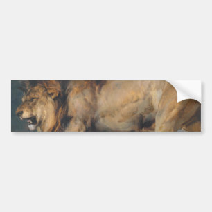 Adesivo Para Carro Estudo de um Leão (por Edwin Henry Landseer)