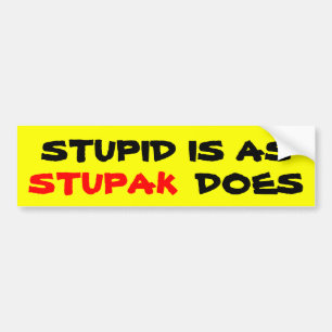 Adesivo Para Carro Estúpido é como STUPAK faz