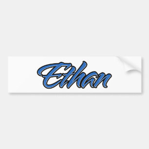 Adesivo Para Carro Ethan Name blue Aufkleber Sticker Autoaufkleber