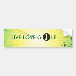 Adesivo Para Carro etiqueta abundante do golfe vivo do amor