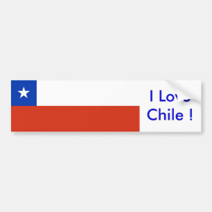 Adesivo Para Carro Etiqueta com a bandeira do Chile