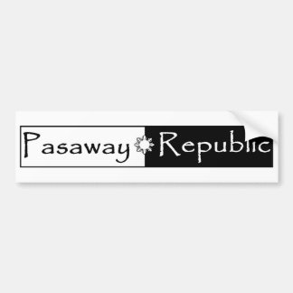 Adesivo Para Carro Etiqueta da república de Pasaway