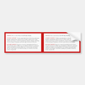 Adesivo Para Carro Etiqueta de advertência da bíblia