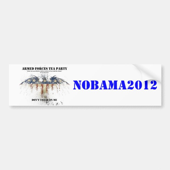 Adesivo Para Carro Etiqueta de AFTP NoBama (Frente)