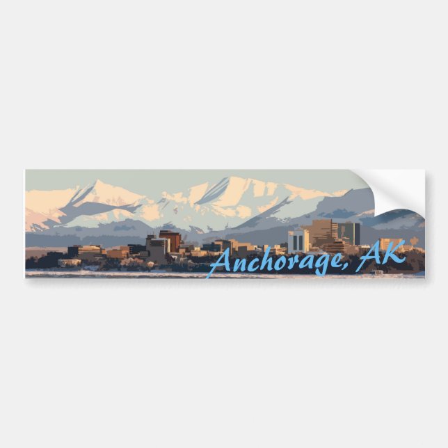 Adesivo Para Carro Etiqueta de Anchorage (Frente)