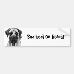 Adesivo Para Carro Etiqueta de Boerboel Bumber