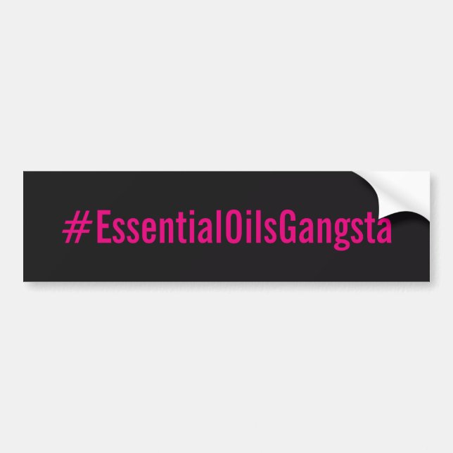 Adesivo Para Carro Etiqueta de Bumber do #essentialoilsgangsta (Frente)