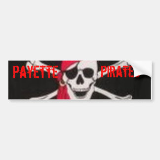 Adesivo Para Carro Etiqueta de Bummper do pirata de Payette