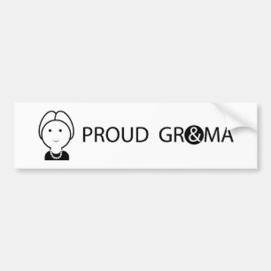 ADESIVO PARA CARRO ETIQUETA DE GRANDMA1_BUMPER