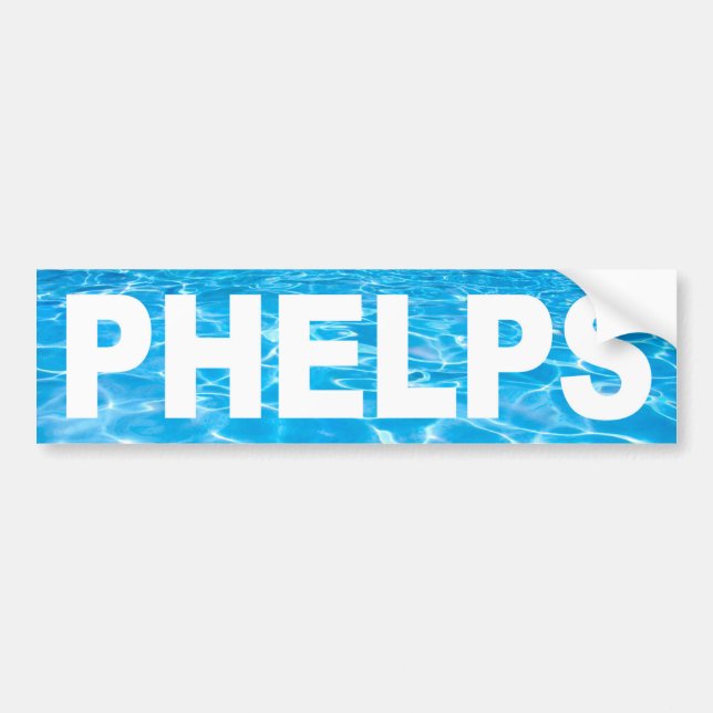 Adesivo Para Carro Etiqueta de Phelps (Frente)