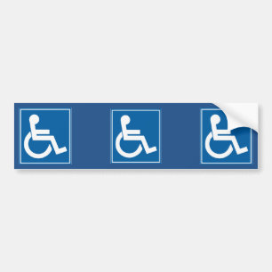 Adesivo Para Carro Etiqueta de Sinal de Desvantagem azul