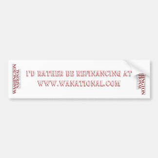 Adesivo Para Carro Etiqueta de WNHM Bumber