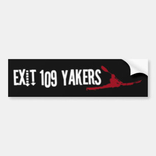 Adesivo Para Carro Etiqueta de Yakers Bumber da saída 109